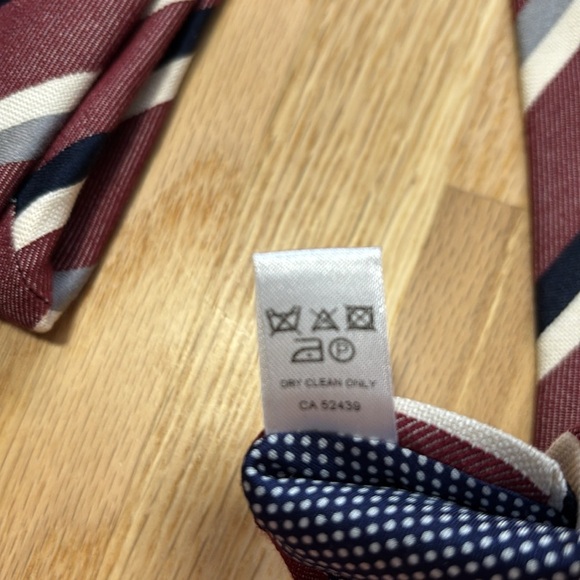 Eton Silk & Cotton Men's Neck Tie Made in Italy - Picture 4 of 6